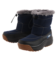 ジュニア 防水 スノーブーツ CSSNB-68-NVY ボア 撥水 防寒 雪道 通学 通園 転倒防止 ウィンターシューズ 雪遊び