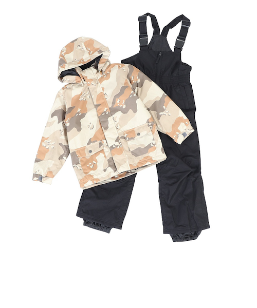 GS-9（GS-9）ジュニア スキーウェア セット TBチョコチップ カモ柄