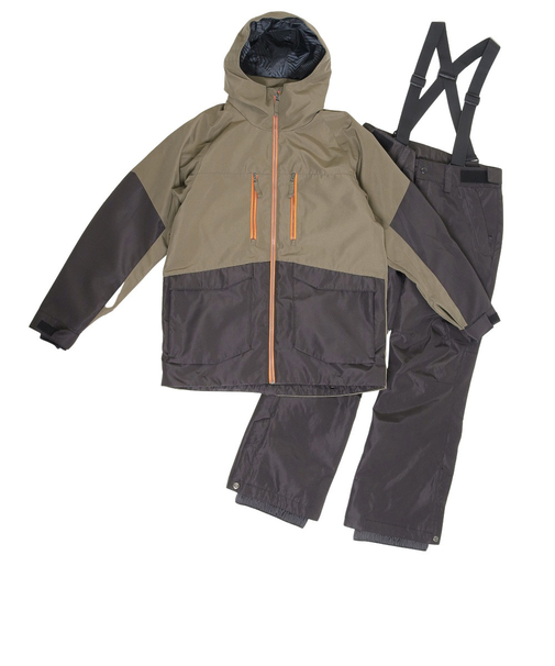 エアボーン(ARBN)22-23 スキーウェア スーツ 上下セット HORIZON AB33WW1397 KHK カーキ 撥水 抗菌防臭
