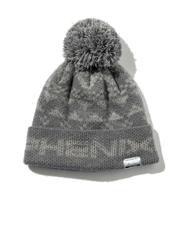 フェニックス（PHENIX）ジュニア ニット帽 Ethnic Double Boys Bon Beanie ESB22HW14 GRAY