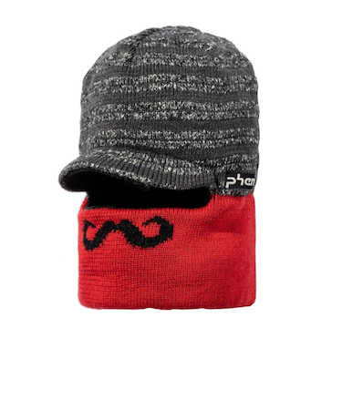 フェニックス（PHENIX）ジュニア ニット帽 Trick 2-way Boys Brim Watch Cap ESB22HW15 BLACK