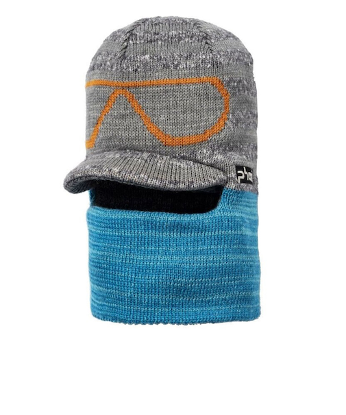 フェニックス（PHENIX）ジュニア ニット帽 Trick 2-way Boys Brim Watch Cap ESB22HW15 GRAY