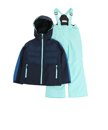 フェニックス（PHENIX）ジュニア スキーウェア 上下セット LILY Jr TWO-PIECE ESG222P53 NAVY ネイビー サイズ調整 雪あそ…