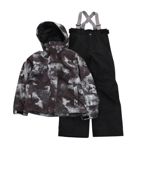 エアボーン(ARBN)スキーウェア 上下セット セットアップ ブラック 23 TIE-DYE タイダイ ボーイズ スーツ AB33WW1403J BLK 12…