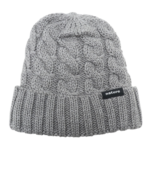 エアボーン（ARBN）ジュニア 帽子 ニット帽 グレー NATURE ニットキャップ AB33WC1394 GRY 防寒 雪あそび
