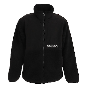 ボアジャケット アウター フリース 防寒 冬 暖かい ブラック スキー スノーボード スノボ OLF2201BL