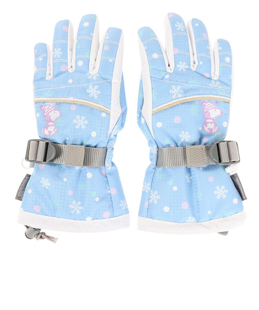 ベスプ(VESP)ジュニア グローブ スキー スノーボード スノボ 雪遊び スヌーピー コラボ SNJG1012SX サックス