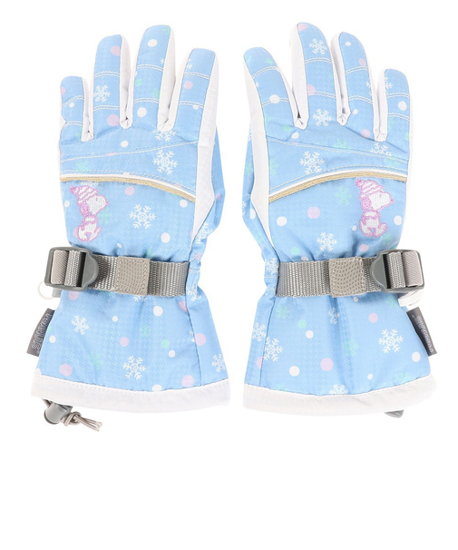 ベスプ(VESP)ジュニア グローブ スキー スノーボード スノボ 雪遊び スヌーピー コラボ SNJG1012SX サックス