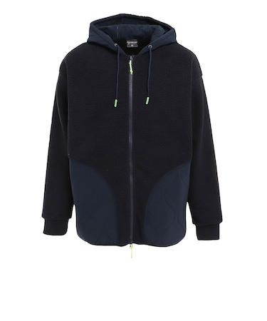 ウィッテム（HUITIEME）ボアフリース フルジップパーカー 191-57011-098