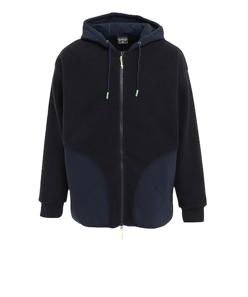 ウィッテム（HUITIEME）ボアフリース フルジップパーカー 191-57011-098