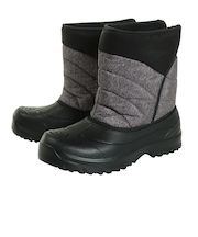 スノーブーツ 22MS ブラック グレー 2F0005-SHTR-805MS0064 GRY アウトドア 雪道 内側ボア 防寒 ウィンターシューズ