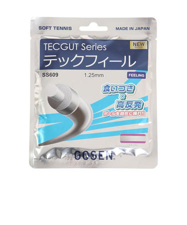 ゴーセン（GOSEN）ソフトテニスストリング テックフィール ナチュラル SS609NA