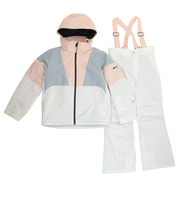 エアボーン(ARBN)ジュニア 子供 スキーウェア 上下セット サイズ調整 23 VERTICAL GIRL SUIT AB33WW1408J 吸湿発熱 12…