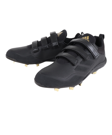 アディダス（adidas）野球スパイク 金具 黒 一般 スタビル ロー メンズ GW0301 ベルト