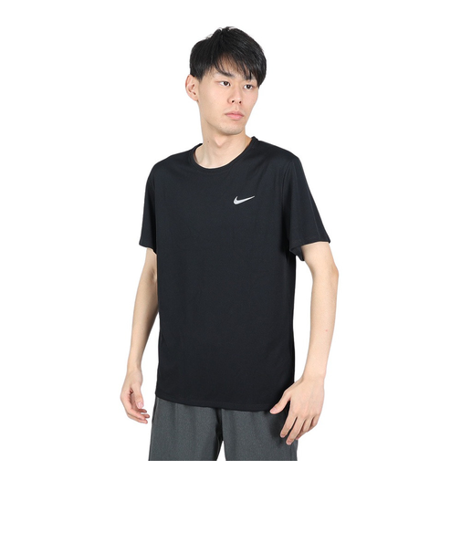 ナイキ（NIKE）Tシャツ 半袖 uv 速乾 ブラック 黒 マイラー 半袖トップ ドライフィット DV9316-010