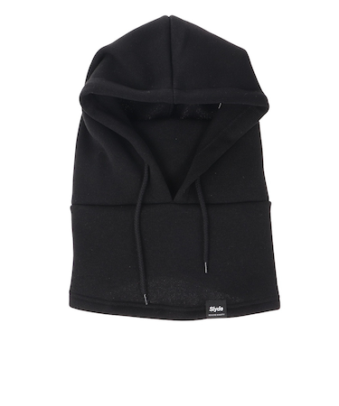 バラクラバ ニットフードウォーマー 22SNSLY006-BLK ブラック スウェット 目出し帽 防寒