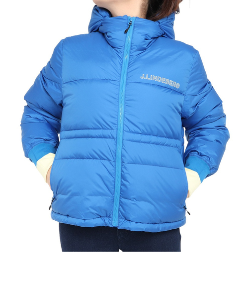 J.LINDEBERG(J.LINDEBERG)ダウンジャケット 防寒 スキー スノーボード スノボ ブルー BLOCK DOWN JACKET 074-57…