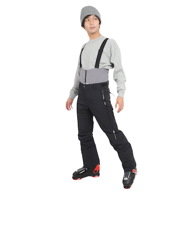 J.LINDEBERGスキーウェア パンツ ビブ ブラック OMNIA スキーパンツ 074-77018-019