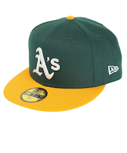 ニューエラ（NEW ERA）帽子 59FIFTY MLBオンフィールド オークランド・アスレチックス ホーム 13554985 帽子 吸汗速乾