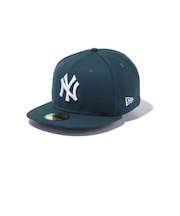 ニューエラ（NEW ERA）帽子 59FIFTY ニューヨーク・ヤンキース ダークグリーン×ホワイト 13562239 MLB 帽子