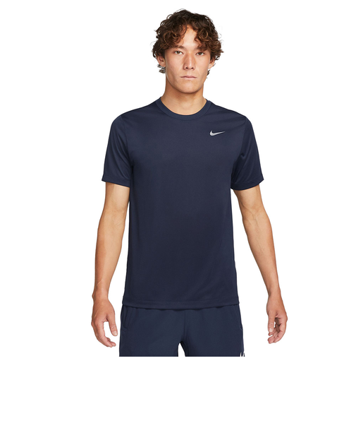 ナイキ（NIKE）Tシャツ 半袖 速乾 ドライフィット RLGD リセット ワンポイント シンプル ネイビー DX0990-451
