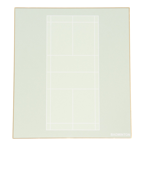 バドミントン色紙 コート柄 KZ006BAD00001