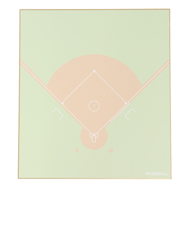野球色紙 コート柄 KZ006BAS00001