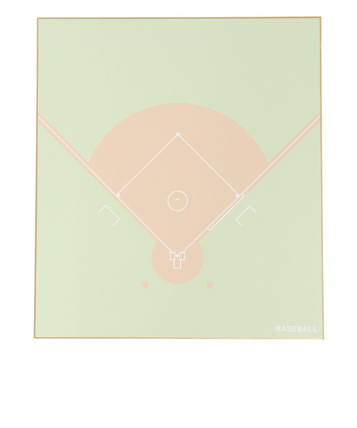 野球色紙 コート柄 KZ006BAS00001