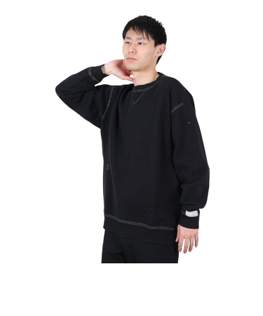 ニューバランス（new balance）トレーナー メンズ 1000 ダメージ加工 スウェットクルー AMT35146BK