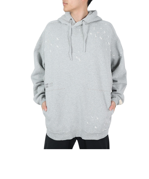 ニューバランス（new balance）パーカー メンズ 1000 ダメージ加工 裏起毛 オーバーサイズフィット AMT35147AG