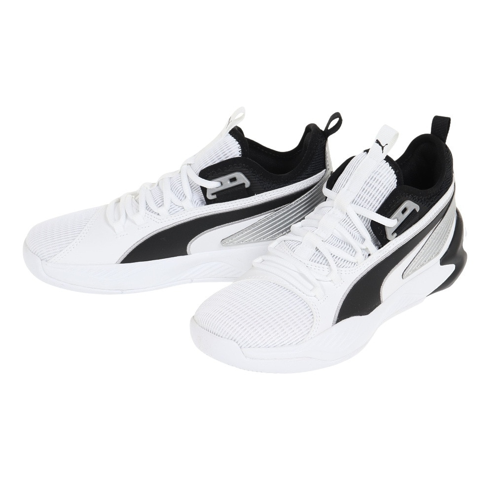 プーマ（PUMA）ジュニア バスケ シューズ バッシュ アップロー BG 軽量 白  19483405｜スーパースポーツゼビオの通販｜&mall（アンドモール）三井ショッピングパーク公式通販