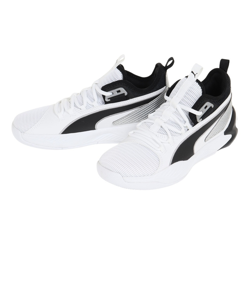 プーマ（PUMA）ジュニア バスケ シューズ バッシュ アップロー BG 軽量 白 19483405