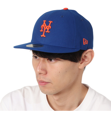 ニューエラ（NEW ERA）キャップ LP 59FIFTY MLBオンフィールド ニューヨーク・メッツ ゲーム 13554937 帽子 吸汗速乾 大きいサイズ