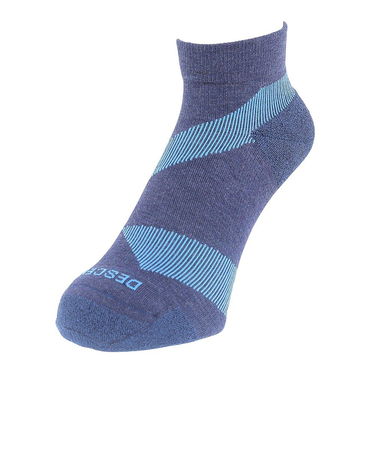デサント（DESCENTE）ランニングソックス 靴下 MoveSox ネイビー ブルー DOAVJB01 NVBL アンクル丈 スポーツ スパイラルサポート