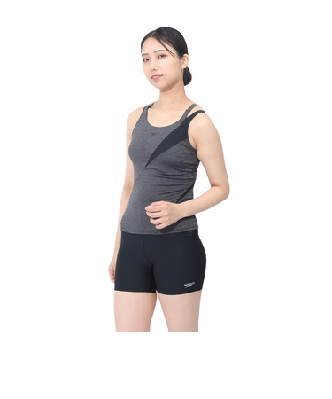 スピード（SPEEDO）フィットネス水着 UVカット レディース 水泳 ディアゴナセパレート SFW22215 KX