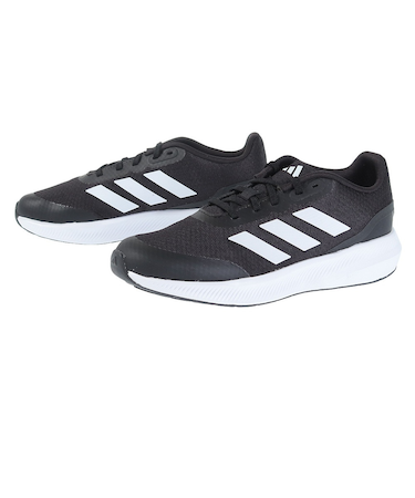 アディダス（adidas）スニーカー コアファイト 2.0 K ブラック HP5845 スニーカー ランニング シューレース