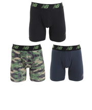 ニューバランス（new balance）プレミアムボクサーパンツ 6インチ 前開き 3枚セット LAU13001THN