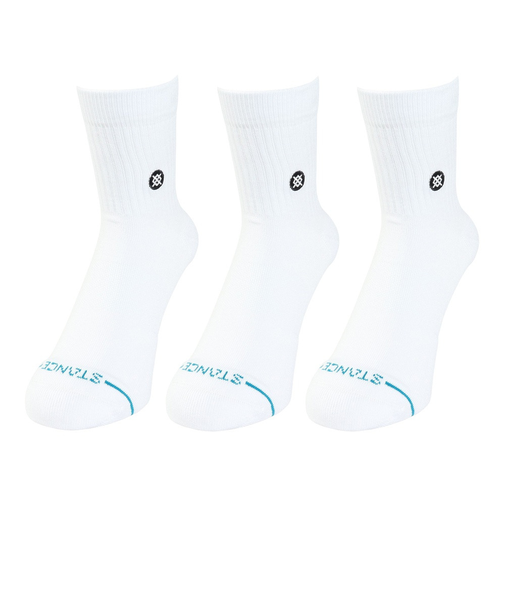 スタンス（STANCE）ICON QUARTER 3 PACK ソックス A356A21IQP WHT