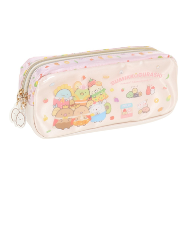 ようこそ!たべものおうこく ツインファスナーペンポーチ PT10401
