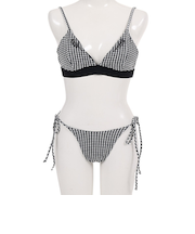 ハーレー（HURLEY）水着 ビキニ セット ブラック ギンガムチェック QD GINGHAM TRI GBWQD5862-010