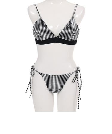 ハーレー（HURLEY）水着 ビキニ セット ブラック ギンガムチェック QD GINGHAM TRI GBWQD5862-010