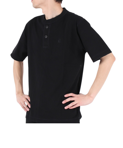 エルケクス（ELKEX）ベーシックヘンリー 半袖Tシャツ EKM3S10006 BLK