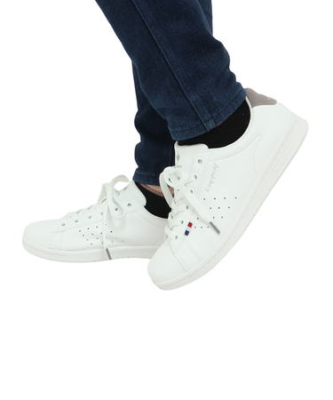 ルコックスポルティフ（lecoqsportif）スニーカー ラ ローラン SL ホワイト グレー QL1VJC02WG スポーツシューズ タウン 軽量 消臭 …