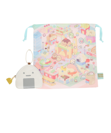 ようこそ たべもの王国 ミニポーチ&巾着セット CA36301