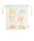 ようこそ たべもの王国 マチ付き巾着 CA38403