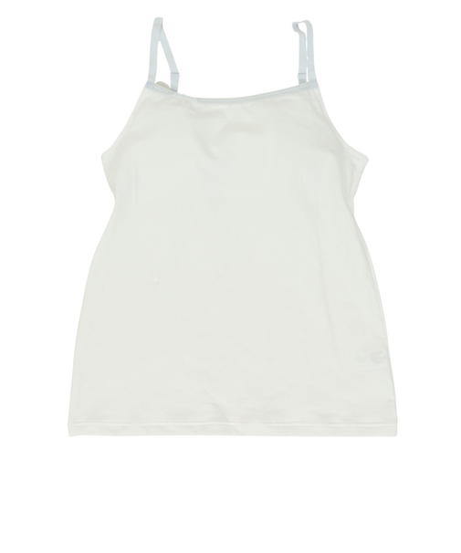 キャミソール  白 インナー はつブラ カップ付 4024 WHT