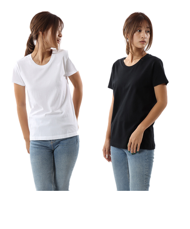 ヘインズ（Hanes）半袖 Tシャツ レディース クルーネック 2枚組 HW5320 998