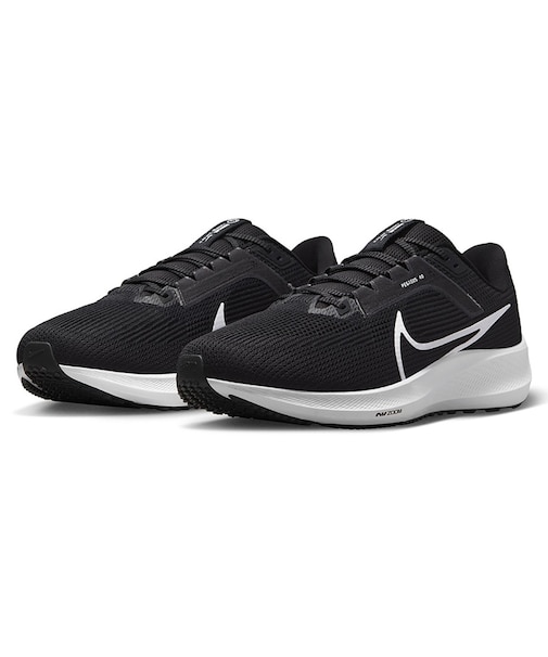 ナイキ（NIKE）ランニングシューズ エア ズーム ペガサス 40 ワイド ブラック DV7480-001 スニーカー トレーニング ジョギング 軽量