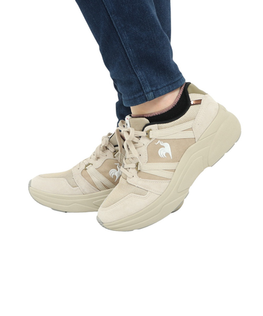 ルコックスポルティフ（lecoqsportif）スニーカー LCS ブローニュ ベージュ QL3VJC01CB タウン スポーツ シューズ 消臭 軽量 厚底 …