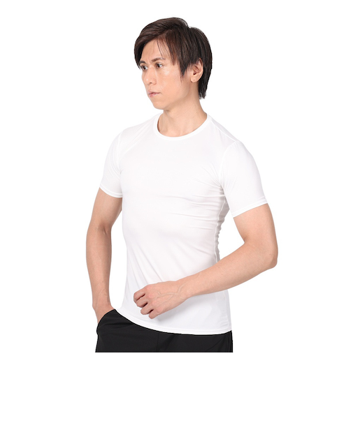 デュアリグ（DUARIG）サッカーウェア ドライプラス ストレッチ 丸首 半袖シャツ ホワイト 3S0004-SCWR-741ES WHT